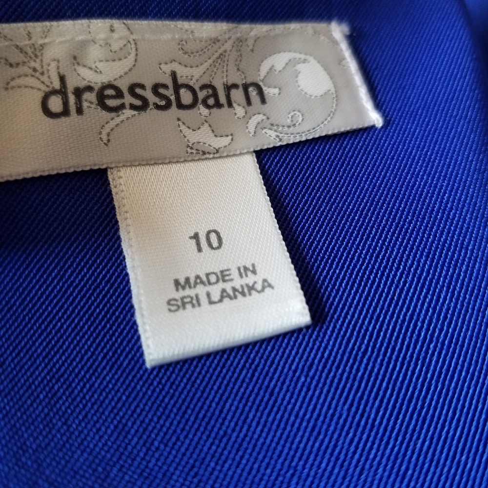 Dressbarn Blue Dress Size 10 - Picture 6 of 8